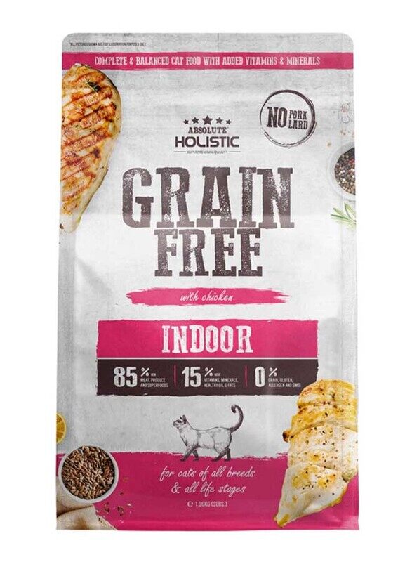 

Absolute Holistic Indoor Grain Free Dry Cat Food, 1.36Kg