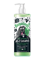 Bugalugs All In One Wild Lemongrass Dog Shampoo, 500ml, Green