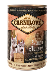 Carnilove Salmon and Turkey Puppies Wet Food, 400g