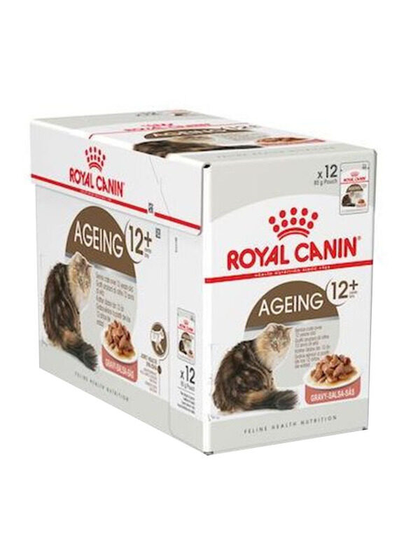 

Royal Canin Feline Health Nutrition Ageing +12gravy Wet Cat Food, 12 x 85g