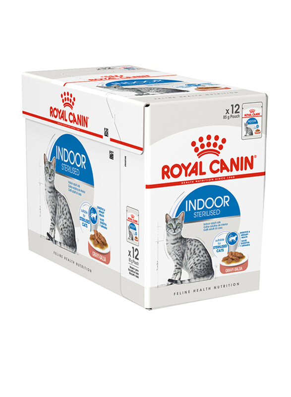 

Royal Canin Feline Health Nutrition Indoor Sterilised Wet Cat Food, 12 x 85g