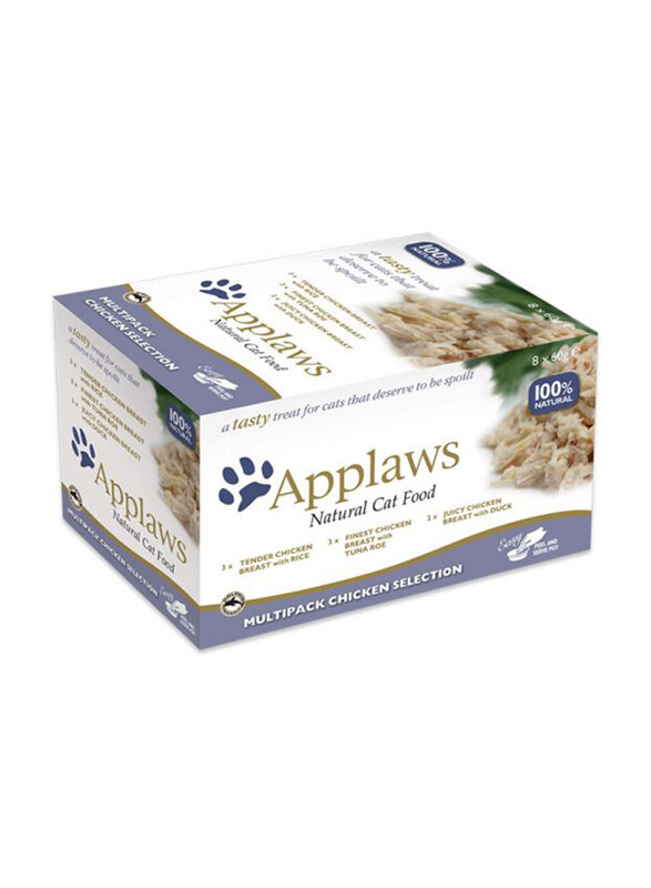 

Applaws Multipack Chicken Pot Wet Cat Food, 8 x 60g