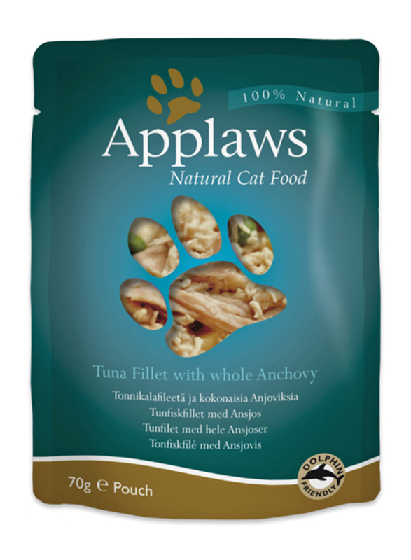 Applaws Tuna with Anchovy Pouch Wet Cat Food, 70g