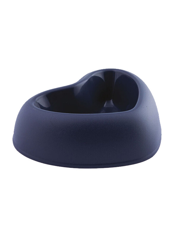 

Georplast Thats Amore Plastic Large Pet Bowl, Navy Blue