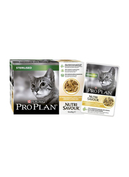 Purina Pro Plan Nutri Savour Sterilised Chicken Cat Wet Food, 26 x 85g