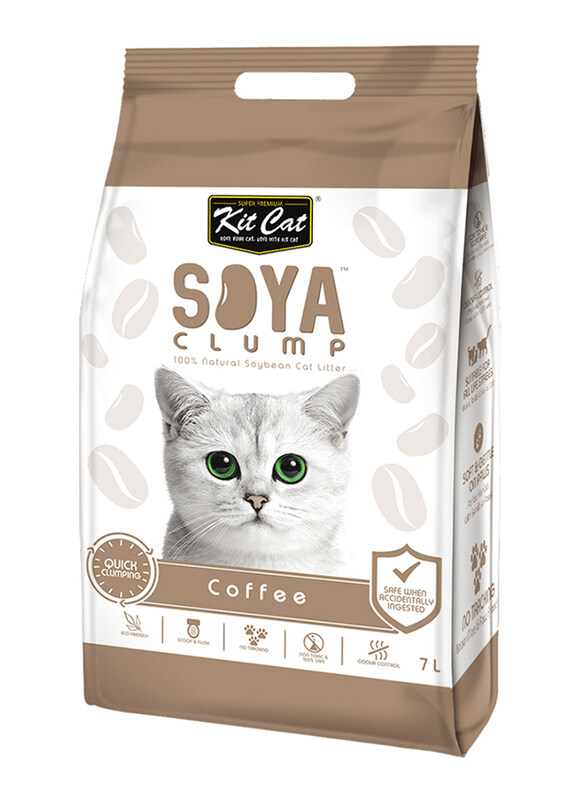 

Kit Cat Coffee Soya Clump Soybean Cat Litter, 7 Liter, Brown