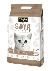 Kit Cat Coffee Soya Clump Soybean Cat Litter, 7 Liter, Brown