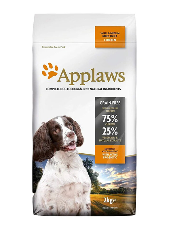 Applaws Chicken Small & Medium Adult Dog Dry Food, 2 Kg