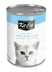 Kit Cat Wild Caught Tuna and Salmon Cat Wet Food, 400g