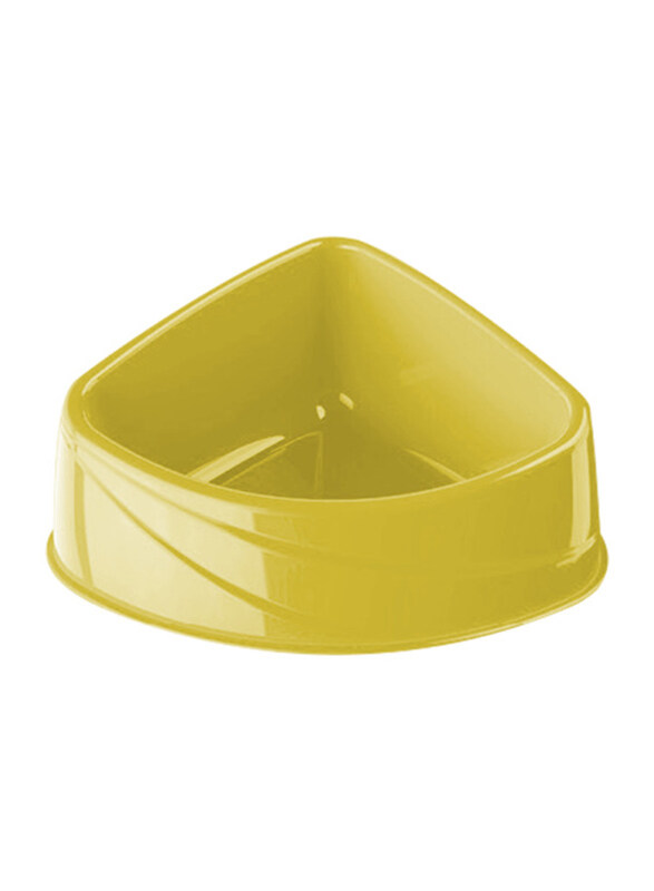 

Georplast Corner Small Plastic Dog Cat Water Bowl, Lime Green