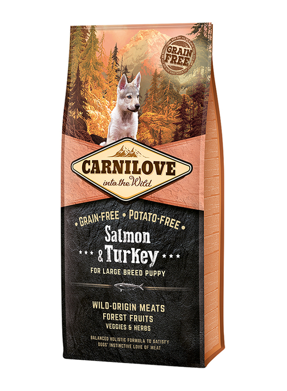 Carnilove Salmon And Turkey For Large Breed Puppies Dry Dog Food, 1.5 Kg