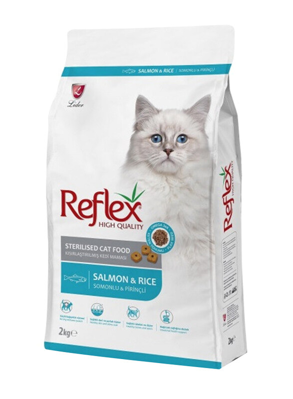 

Reflex Salmon And Rice Sterilized Dry Cat Food, 2Kg