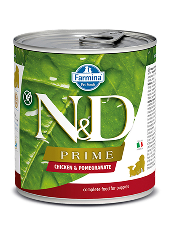 Farmina N&D Dog Prime Chicken and Pomegranate Wet Puppy Food, 285g