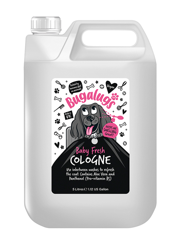 Bugalugs Baby Fresh Dog Cologne, 5 Liter, Black