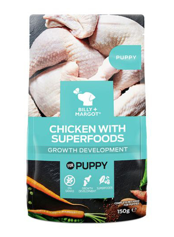 Billy & Margot Puppy Chicken with Superfoods Pouch Dog Wet Food, 150g