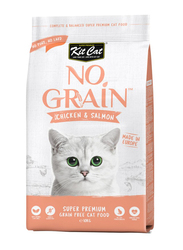 Kit Cat No Grain Chicken and Salmon Cat Dry Food, 10 Kg