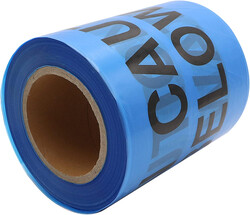 Caution Water Pipe Below Tape - Blue, 15 cm x 200 m