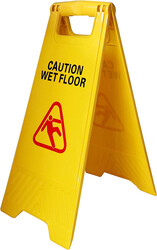 Wet Floor Warning Sign - Yellow