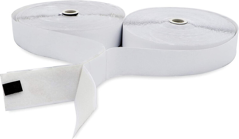 Velcro Tape With Adhesive - White, 2 in x 20 m