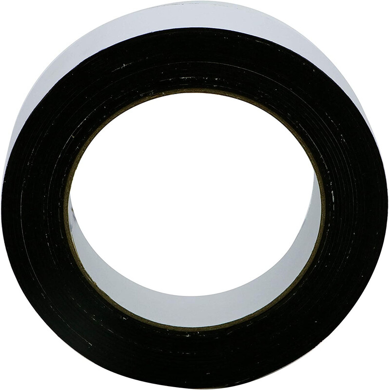 Double-Sided Foam Tape - Black/White, 2 in x 3 mm x 5 m