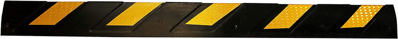 Rubber Parking Corner - Yellow/Black, 1000 x 100 x 10 mm