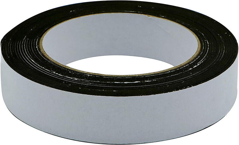 Double-Sided Foam Tape - Black/White, 1 in x 1 mm x 5 m