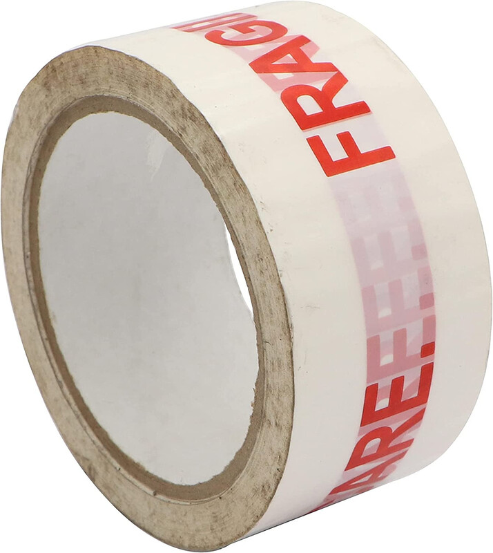 Fragile Tape - White, 48 mm x 75 m