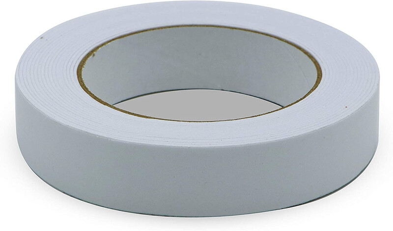 Single-Sided Foam Tape - White, 1 in x 3 mm x 5 m