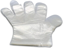 HDPPE Disposable Gloves - Transparent, 100 pcs x 1 packet