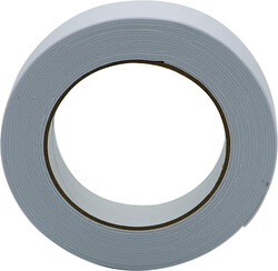 Double-Sided Foam Tape - White, 1 in x 1 mm x 5 m