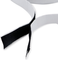 Velcro Tape With Adhesive - Black/White, 1 in x 20 m