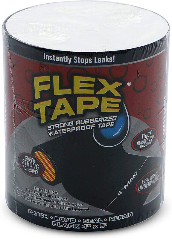 

Generic Flex Tape - Black, 4 in x 5 ft.
