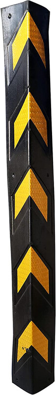 Rubber Parking Corner - Yellow/Black, 1000 x 100 x 10 mm