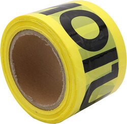 Caution Tape - Yellow, 75 mm x 100 m