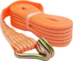 Cargo Lashing Belt - Orange, 2 in x 10 m x 2 ton