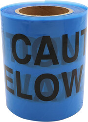 Caution Water Pipe Below Tape - Blue, 15 cm x 200 m