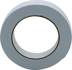 Single-Sided Foam Tape - White, 2 in x 1 mm x 5 m