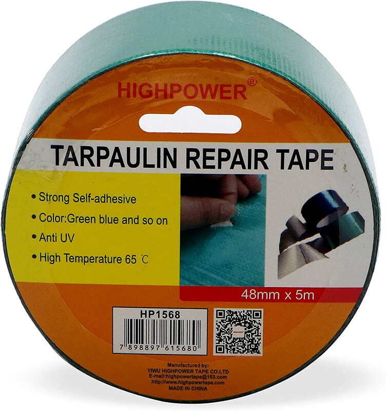 Tarpaulin Repair Tape - Green, 2 in x 5 m