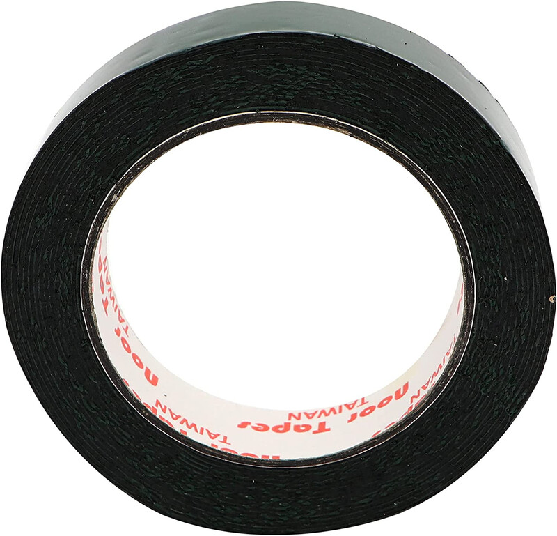 Double-Sided Foam Tape - Green/Black, 12 mm x 5 m