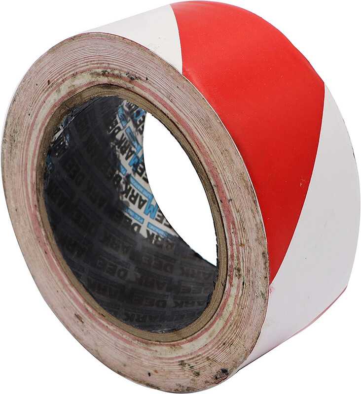 Floor Marking Tape - White/Red, 48 mm x 25 m