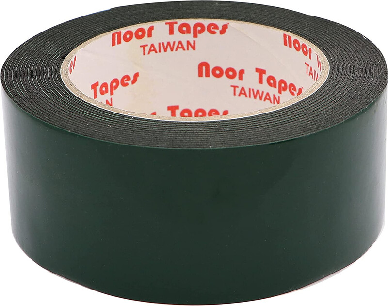 Double-Sided Foam Tape - Green/Black, 48 mm x 5 m