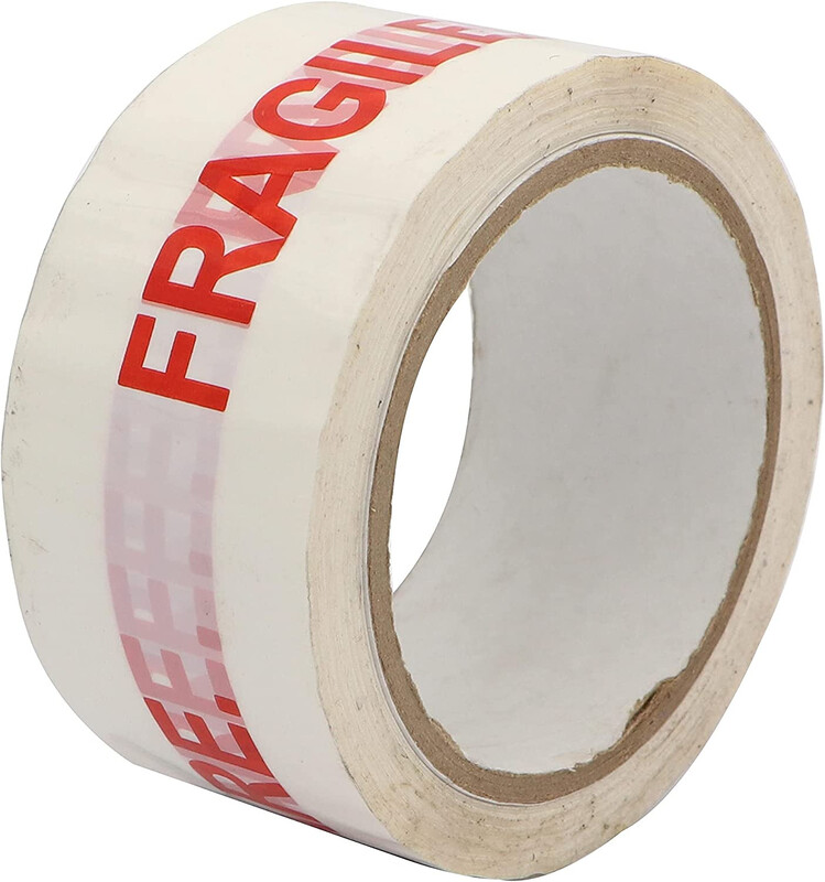 Fragile Tape - White, 48 mm x 75 m