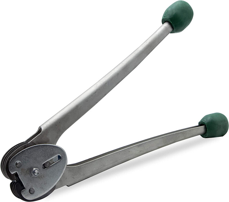 Metal Strapping Sealer, Silver/Green