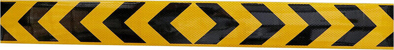 

Generic Reflective Sticker - Yellow/Black, 900 x 10 mm