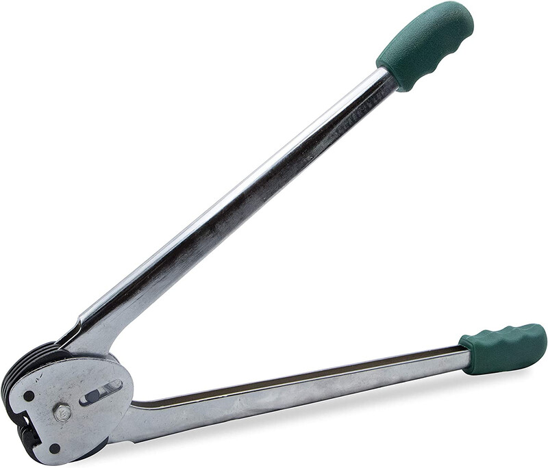 Metal Strapping Sealer, Silver/Green