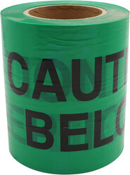 Caution Telephone Cable Below Tape - Green, 15 cm x 200 m