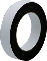 Single-Sided Foam Tape - Black/White, 1 in x 1 mm x 5 m