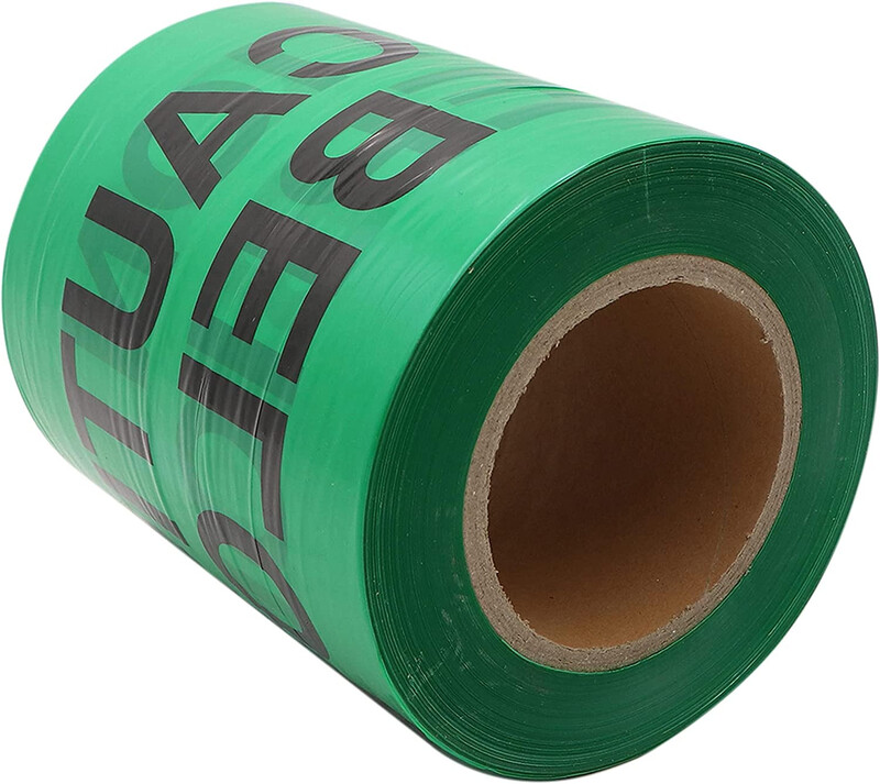 Caution Telephone Cable Below Tape - Green, 15 cm x 200 m