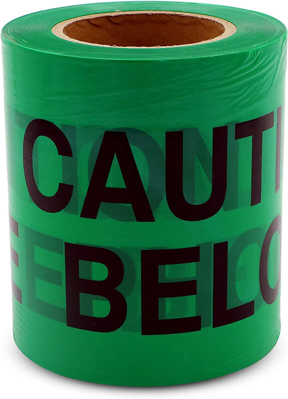 PVC Caution Tape - Telephone Cable Below - Green, 150 mm x 200 m