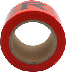 Danger Tape - Red, 75 mm x 100 m